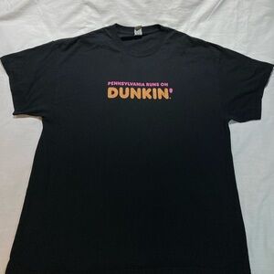 Dunkin Donuts “Pennsylvania runs on Dunkin” T-shirt, Men’s size XL